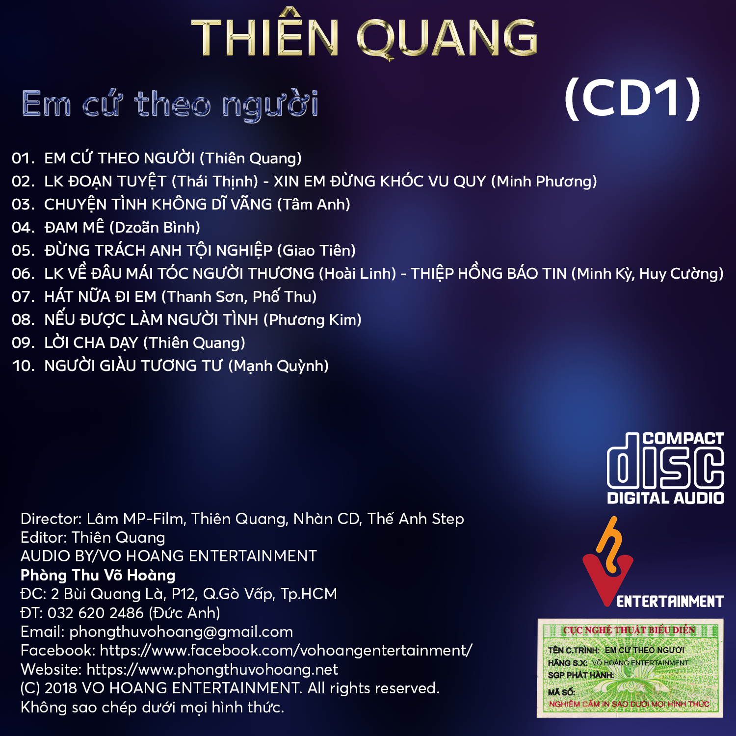 Võ Hoàng CD - Em Cứ Theo Người CD1 - Thiên Quang