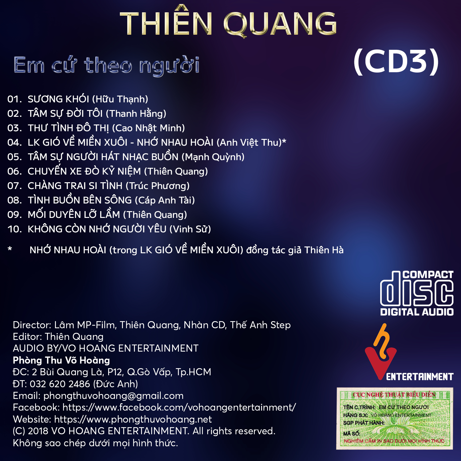 Võ Hoàng CD - Em Cứ Theo Người CD3 - Thiên Quang
