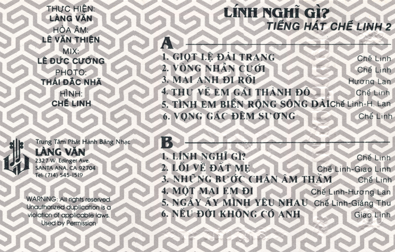 Tape Làng Văn 27 - Lính Nghĩ Gì