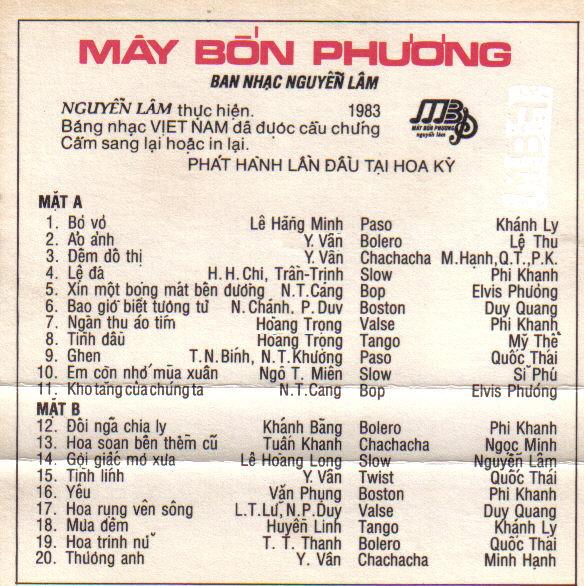 Tape Mây Bốn Phương 9 - Dạ Vũ 4