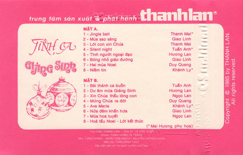 Tape Thanh Lan 29 - Tình Ca Giáng Sinh