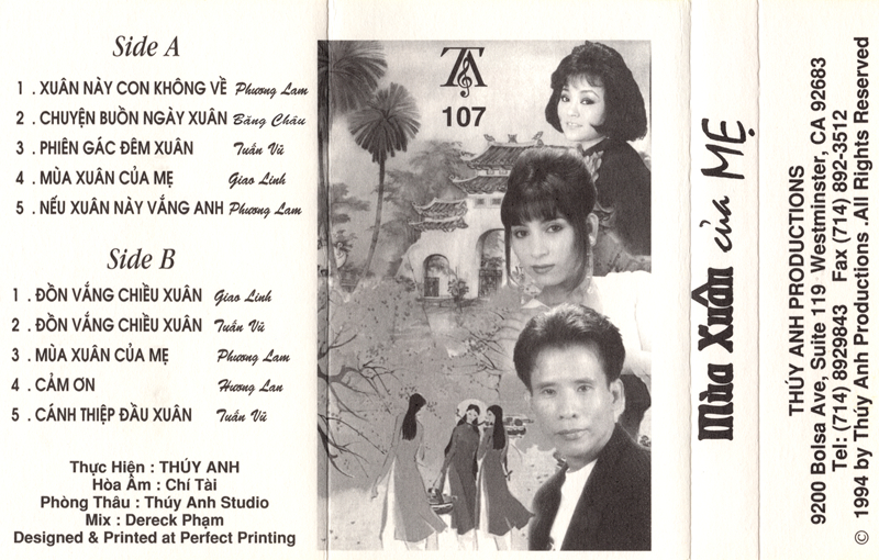 Tape Thúy Anh 107 - Mùa Xuân Của Mẹ