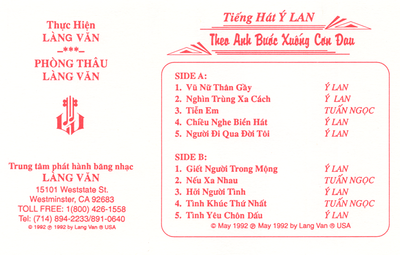 Tape Làng Văn 150 - Theo Anh Bước Xuống Cơn Đau