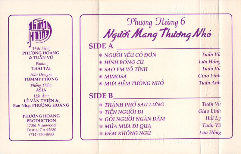 Tape Phượng Hoàng 6 - Người Mang Thương Nhớ