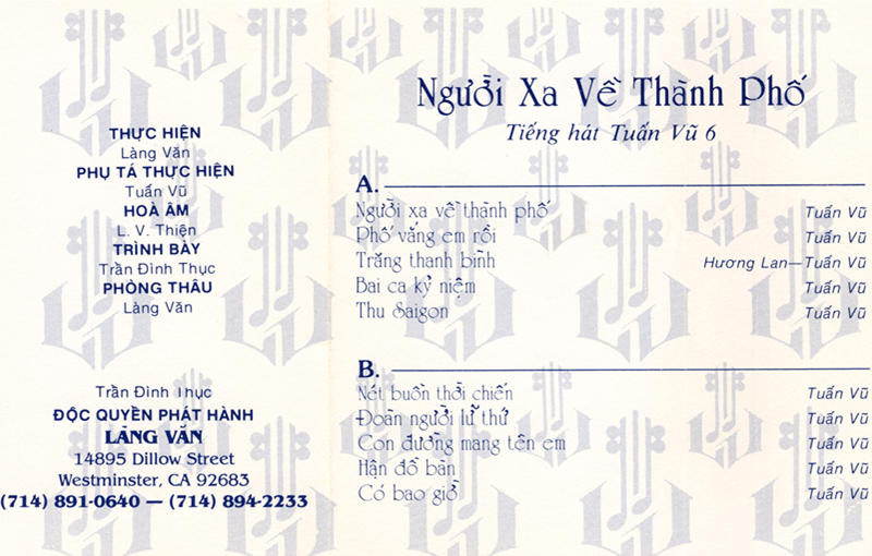 Tape Làng Văn 68 - Người Xa Về Thành Phố - Tuấn Vũ