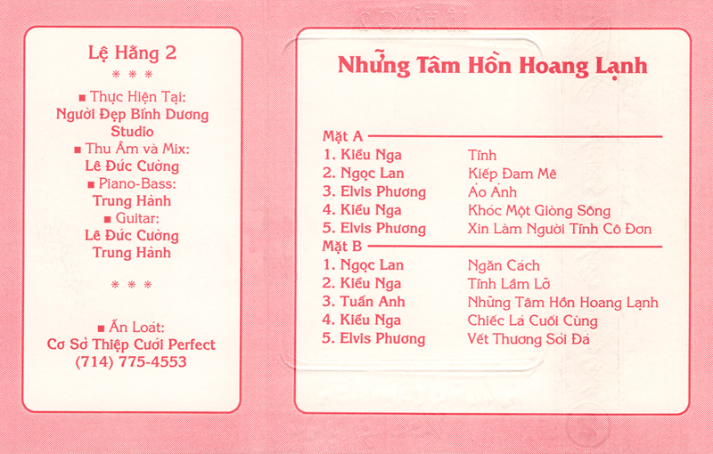 Tape Lệ Hằng 2 - Những Tâm Hồn Hoang Lạnh