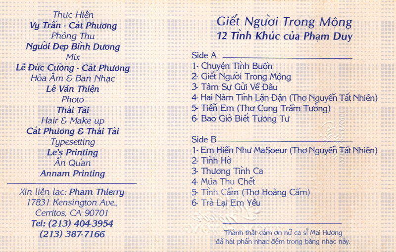 Tape Elvis Phương 5 - Giết Người Trong Mộng