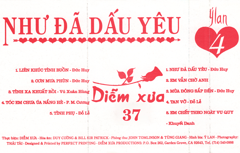 Tape Diễm Xưa 37 - Như Đã Dấu Yêu - Ý Lan