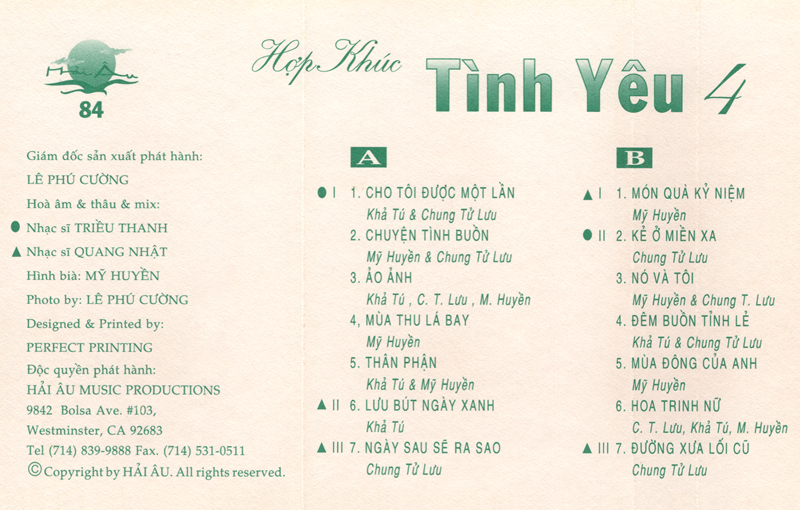 Tape Hải Âu 84 - Hợp Khúc Tình Yêu 4
