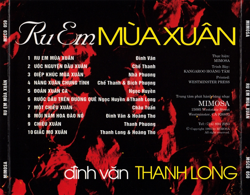 Mimosa CD050 - Ru Em Mùa Xuân