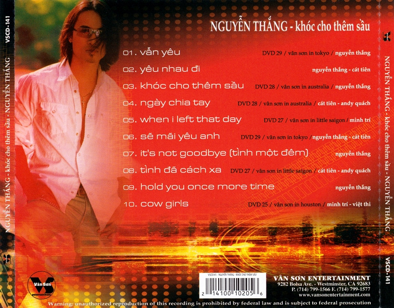 Vân Sơn CD141 - Khóc Cho Thêm Sầu