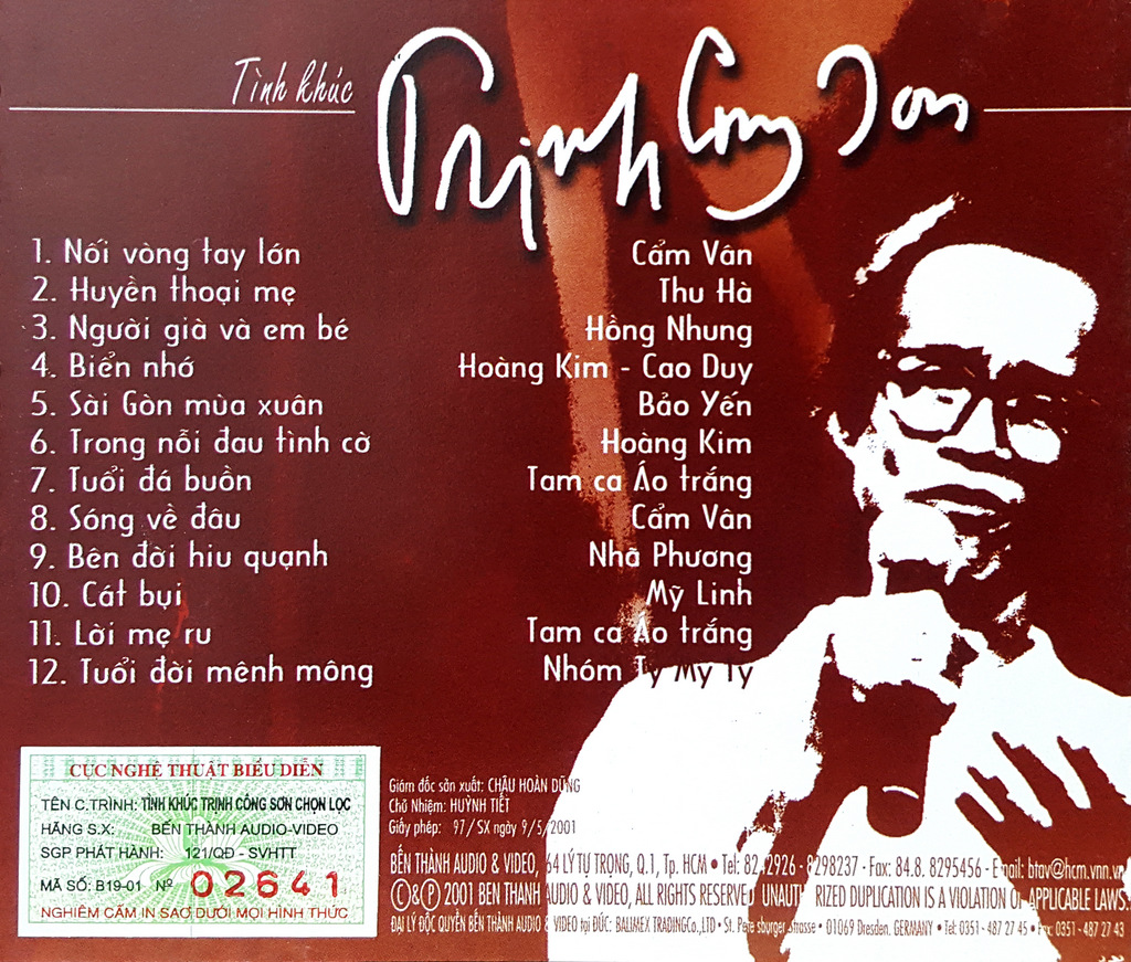 Bến Thành CD - Tình Khúc Trịnh Công Sơn Chọn Lọc