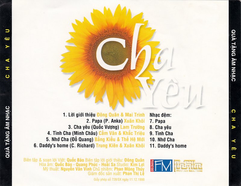 Phương Nam CD - Cha Yêu