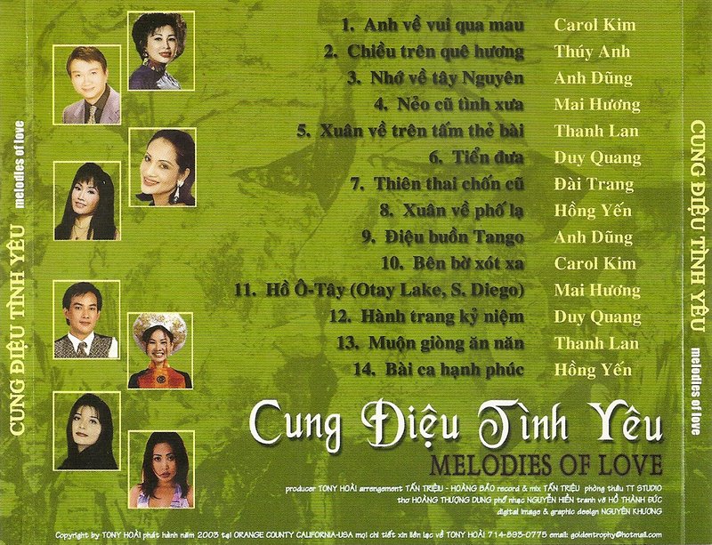 Tony Hoài CD - Cung Điệu Tình Yêu