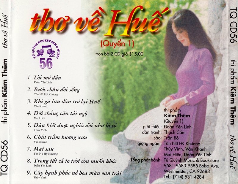 Tú Quỳnh CD056 - Thơ Về Huế 1