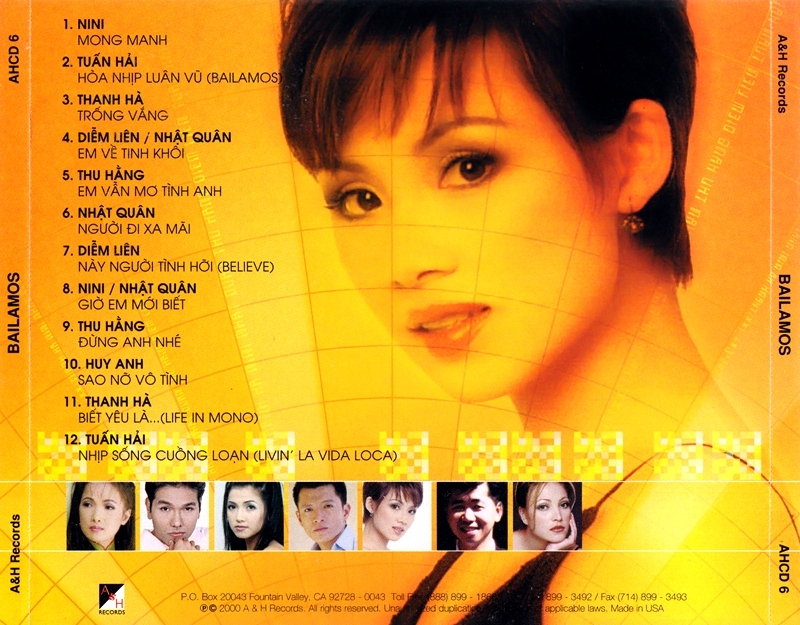A&H Record CD006 - Hòa Nhịp Luân Vũ Bailamos