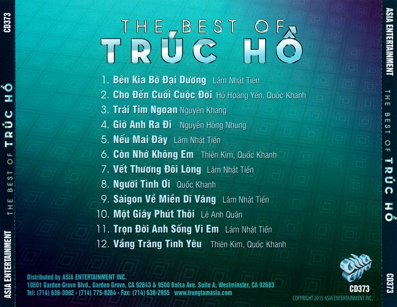 Asia CD373 - The Best Of Trúc Hồ