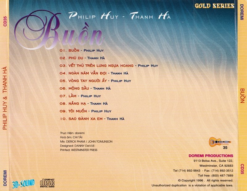 Doremi CD035 - Buồn