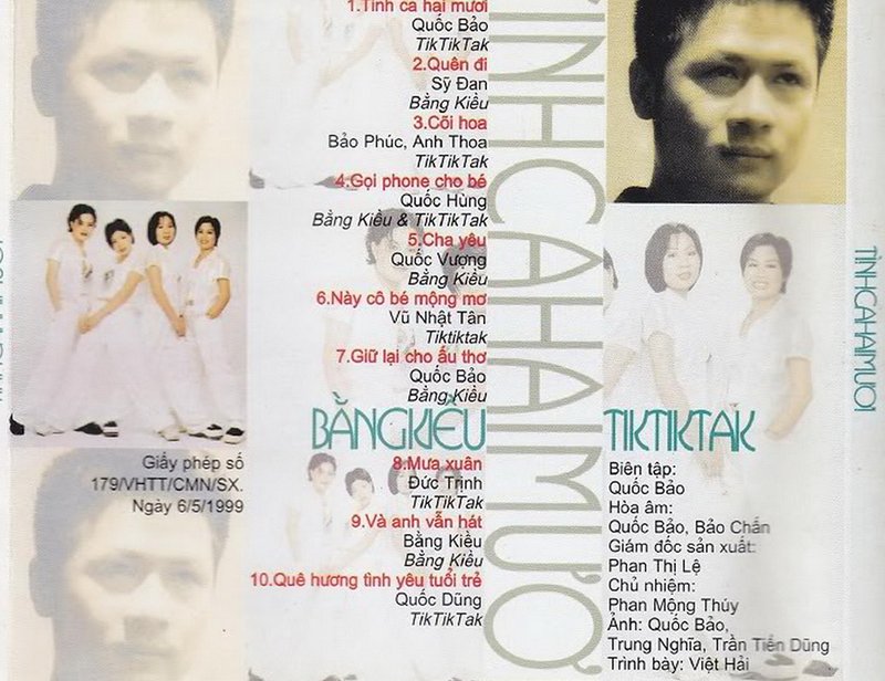 Phương Nam CD - Bằng Kiều & Tik Tik Tak - Tình Ca Hai Mươi
