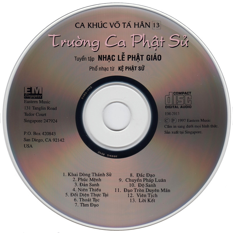 Eastern CD - Ca Khúc Võ Tá Hân 13 - Trường Ca Phật Sử