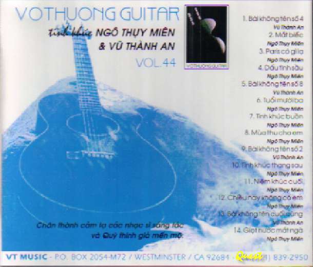 Vô Thường Vol. 44 - Tình Khúc Ngô Thuỵ Miên, Vũ Thành An