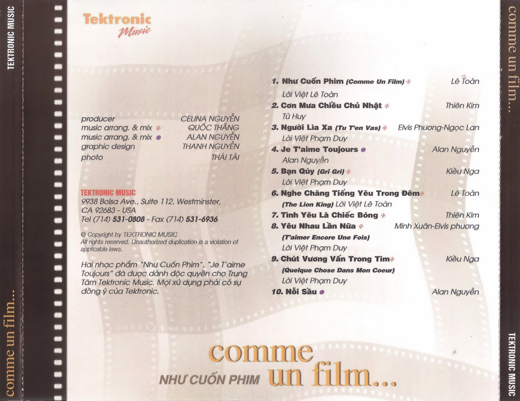 Tektronic Music - Như Cuốn Film - Comme UnFilm