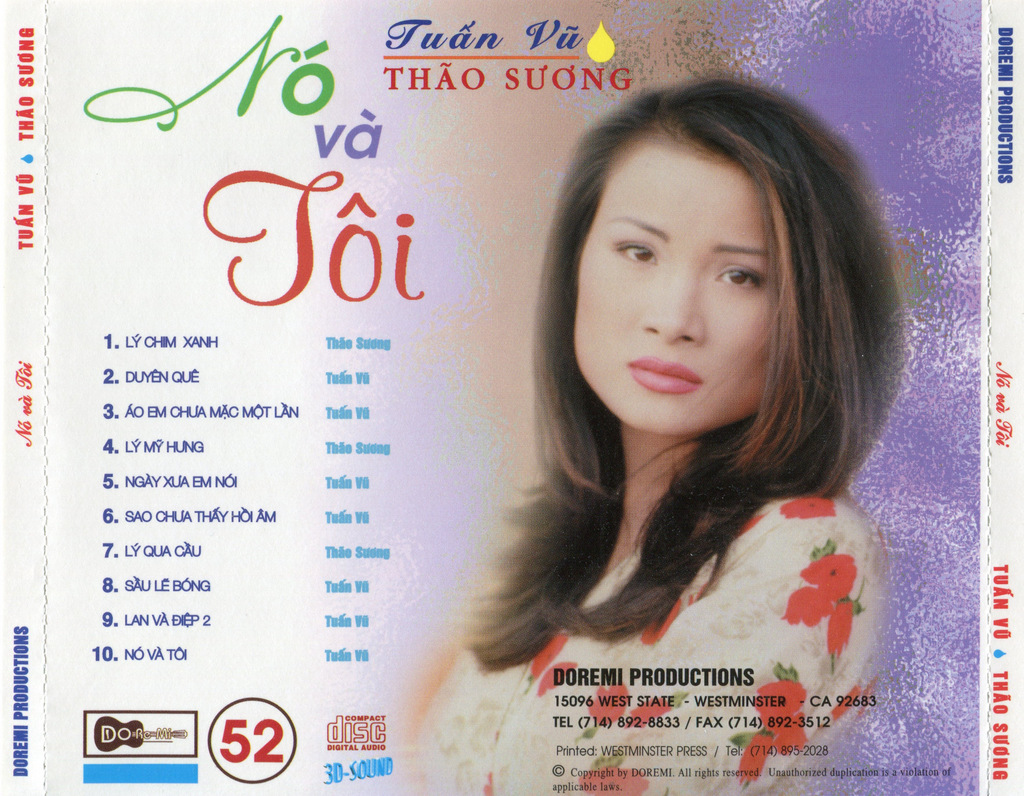 Doremi CD52 - Nó Và Tôi