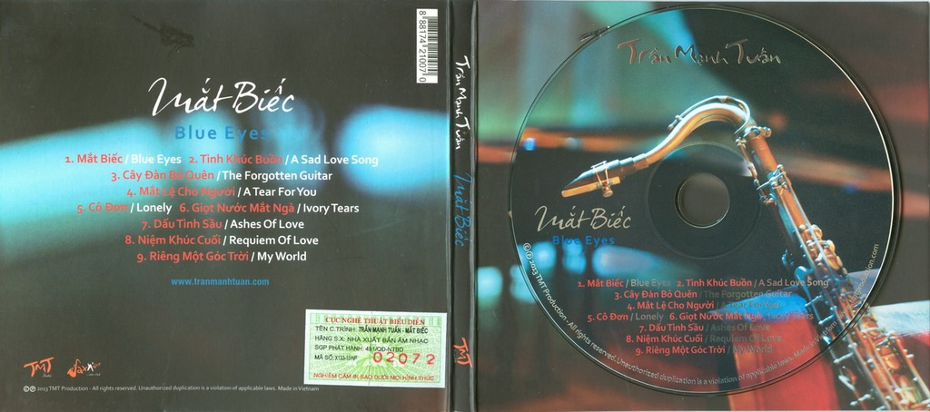 Dihavina CD - Mắt Biếc - Blue Eyes - Saxo Trần Mạnh Tuấn