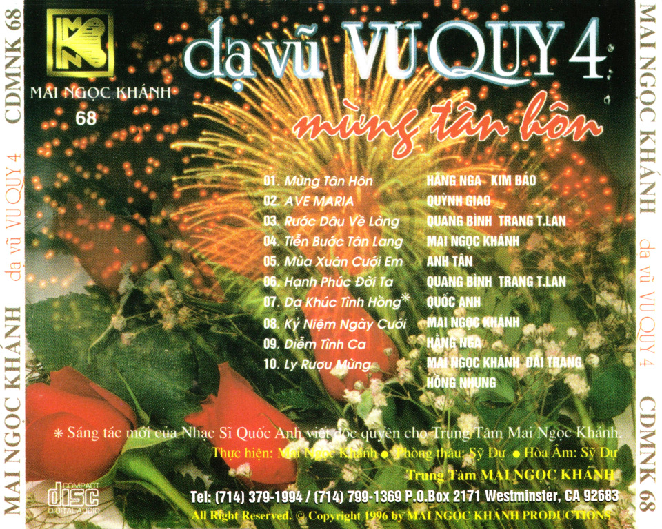 Dạ Vũ Vu Quy 4 (Mai Ngọc Khánh CD068)