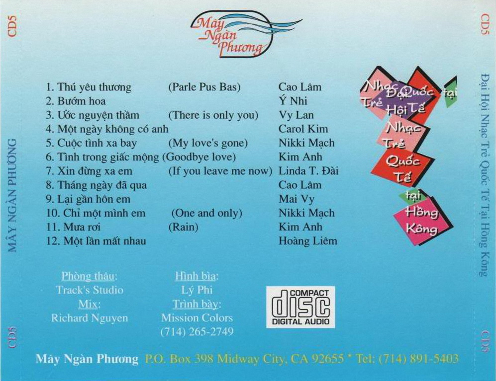 Ðại Hội Nhạc Trẻ Quốc Tế Tại Hồng Kông (Mây Ngàn Phương CD005)