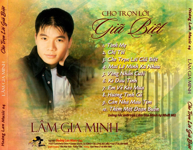 Hoàng Lan CD004 - Cho Trọn Lời Giã Biệt