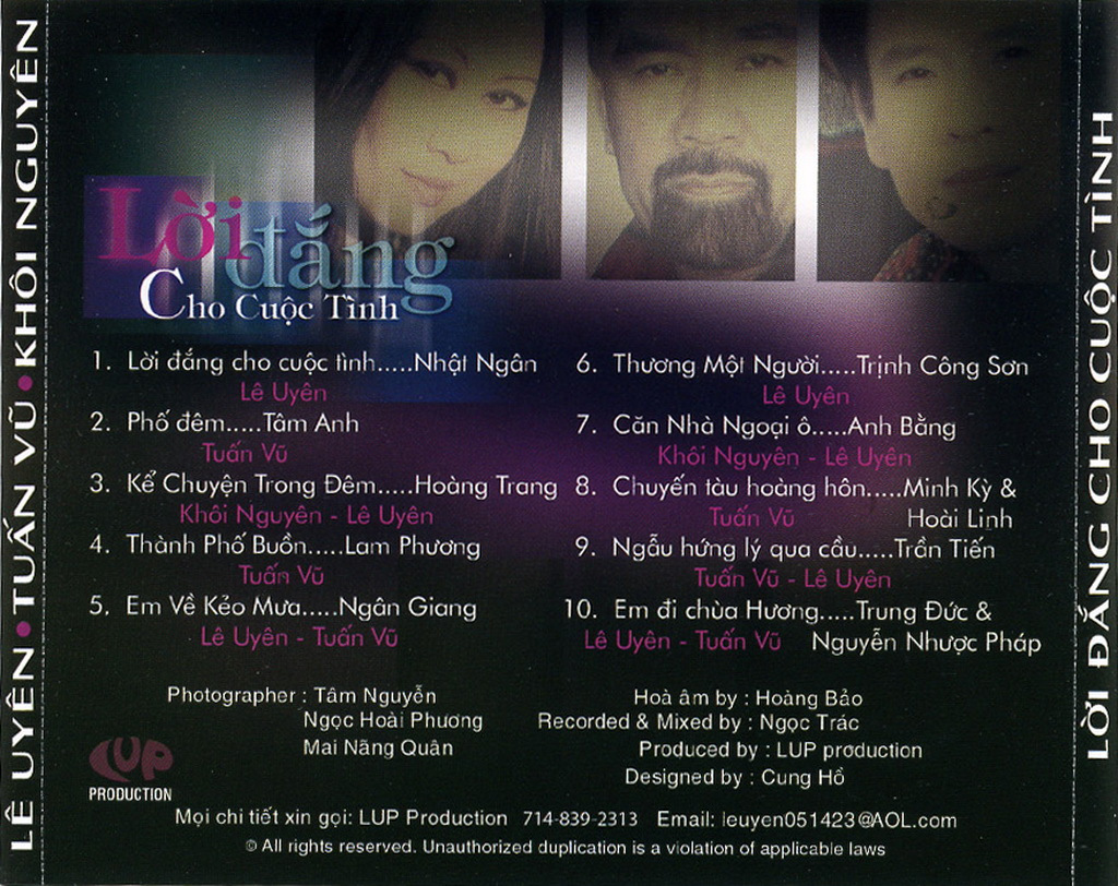 LUP CD - Lời Đắng Cho Cuộc Tình