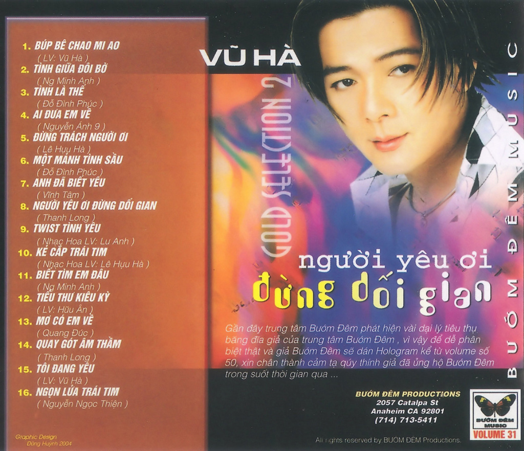 Bướm Đêm CD031 - Người Yêu Ơi Đừng Dối Gian