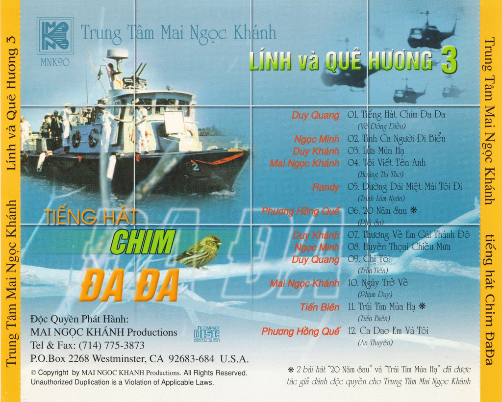 Mai Ngọc Khánh CD090 - Tiếng Hát Chim Đa Đa