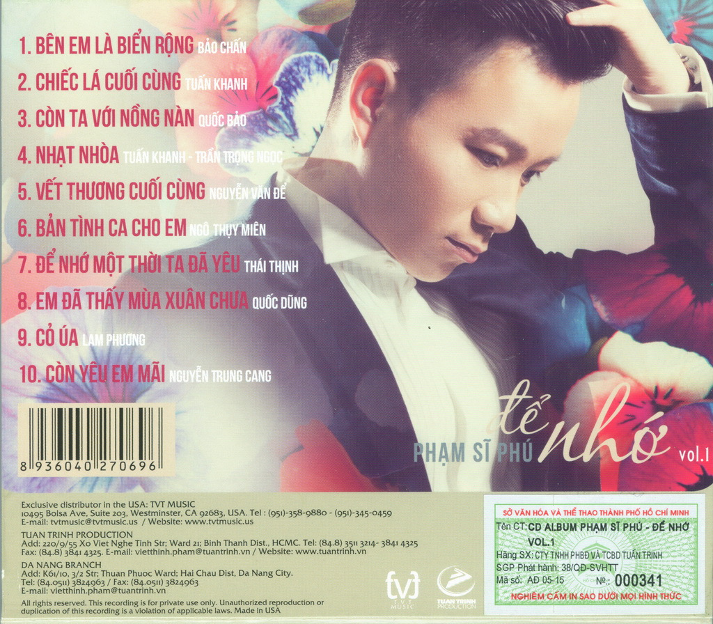Tuấn Trinh CD - Để Nhớ
