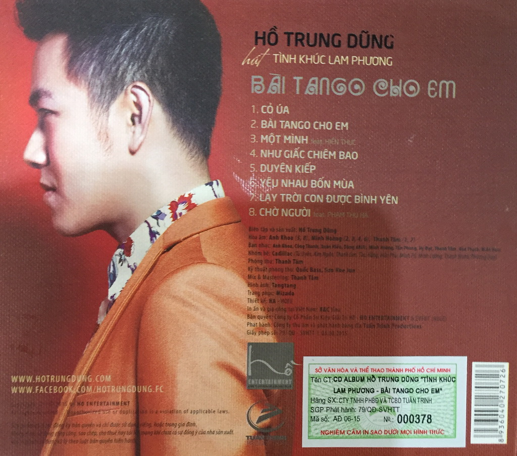 Tuấn Trinh CD - Hồ Trung Dũng - Bài Tango Cho Em