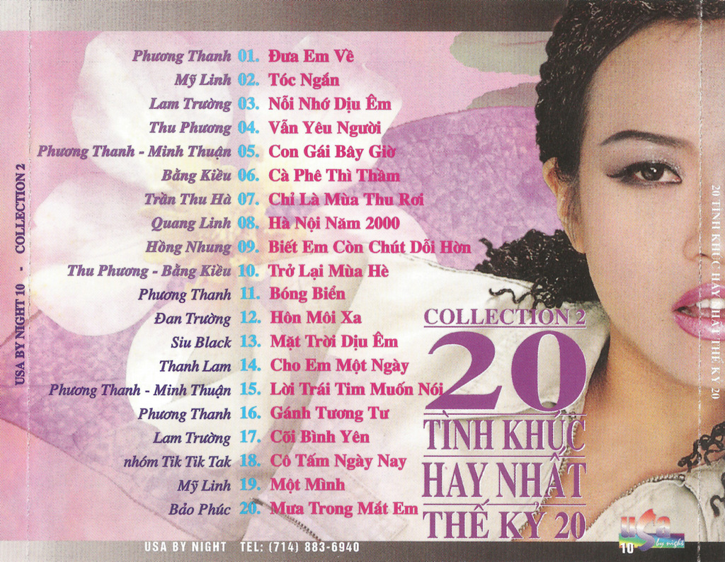 USA By Night CD010 - 20 Tình Khúc Hay Nhất Thế Kỷ 20