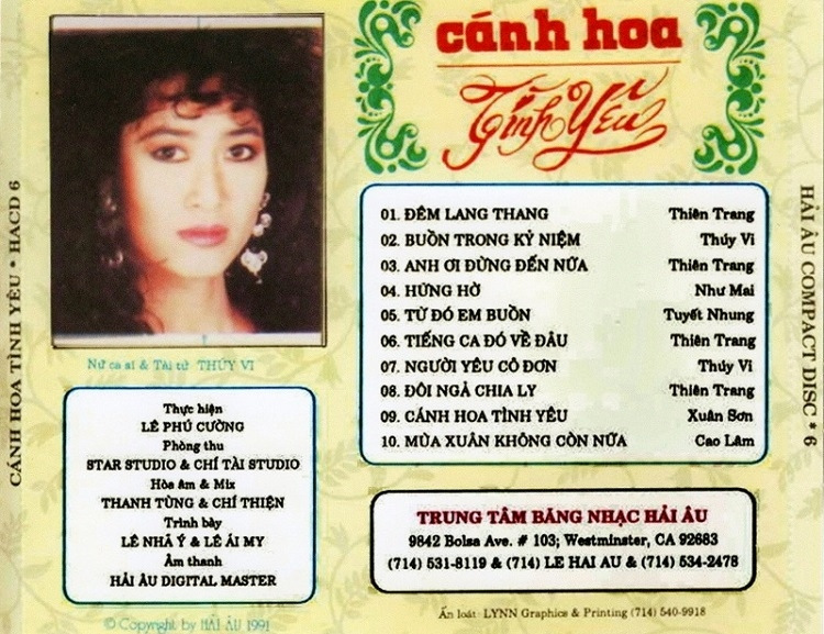 Hải Âu CD006 - Cánh Hoa Tình Yêu