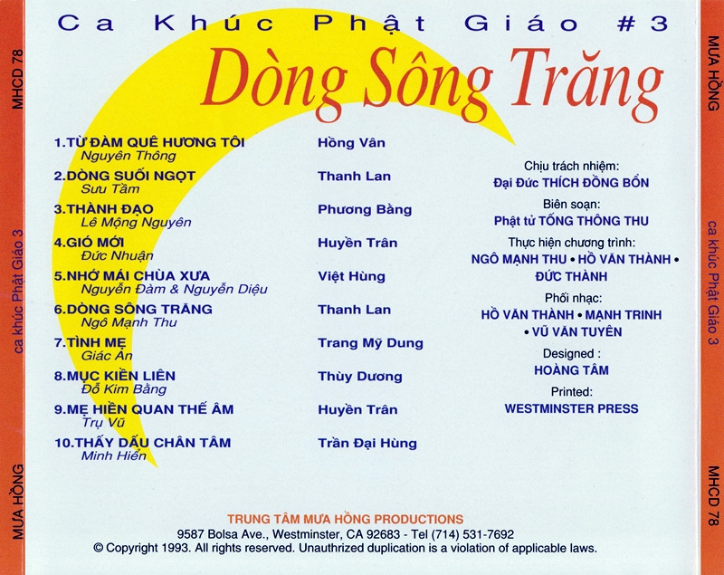 Mưa Hồng CD078 - Dòng Sông Trăng