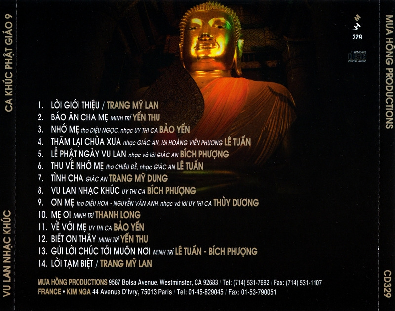 Mưa Hồng CD329 - Vu Lan Nhạc Khúc