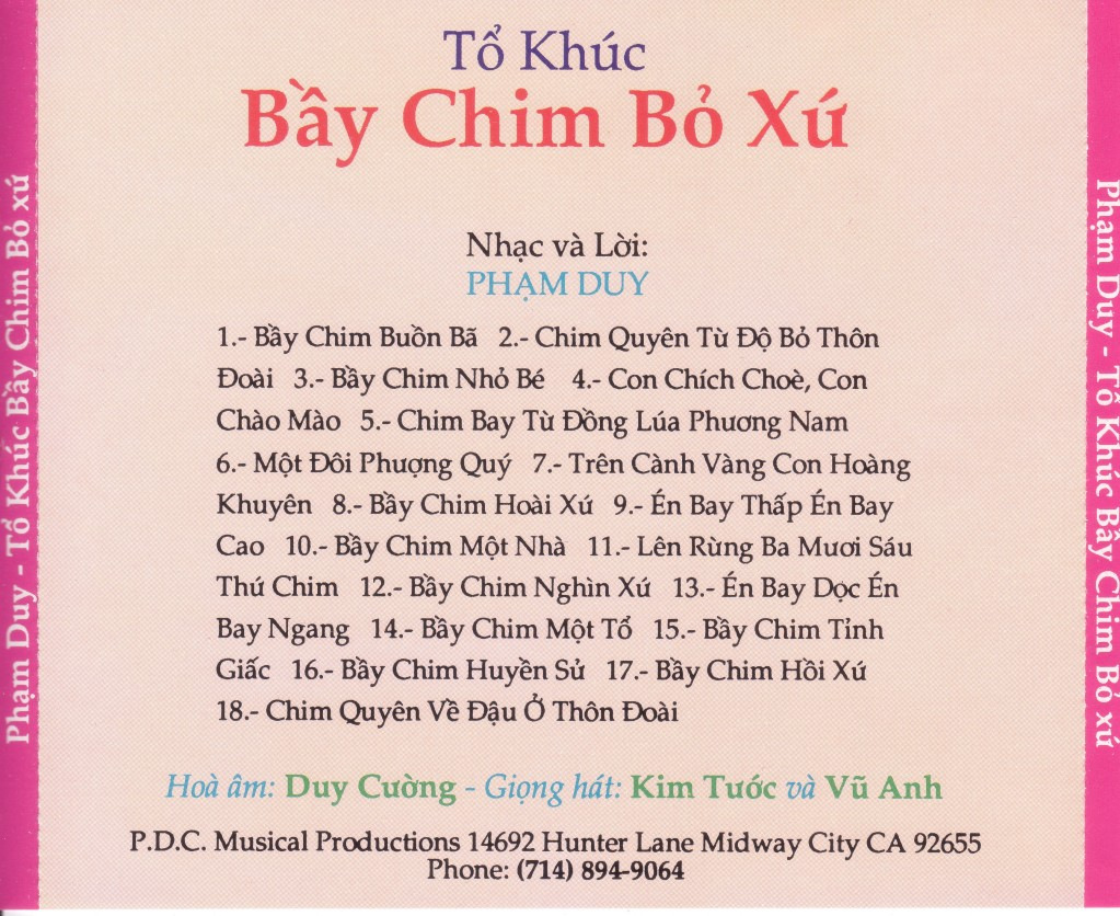 PDC Musical - Tổ Khúc Bầy Chim Bỏ Xứ