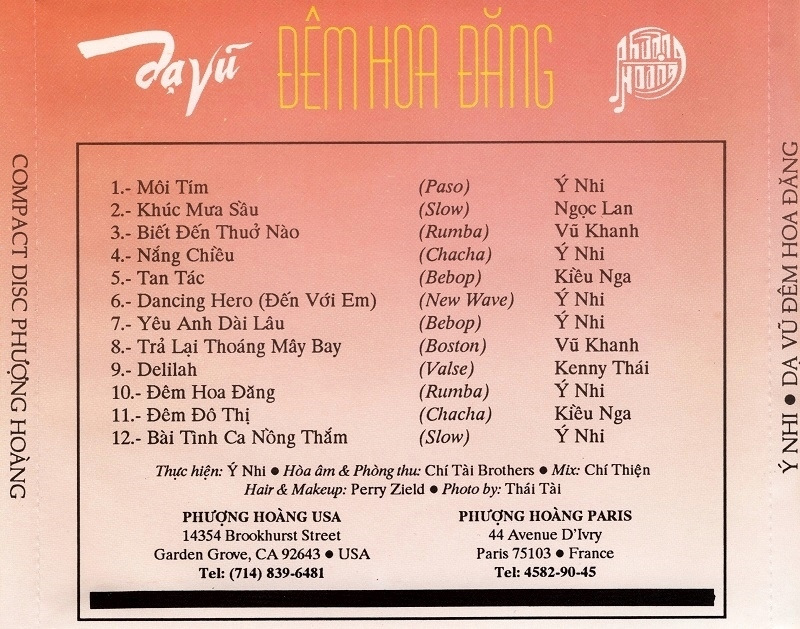 Phượng Hoàng CD10 - Dạ Vũ Đêm Hoa Đăng