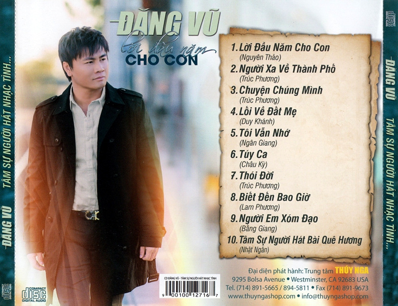 Thúy Nga CD - Tâm Sự Người Hát Nhạc Tình