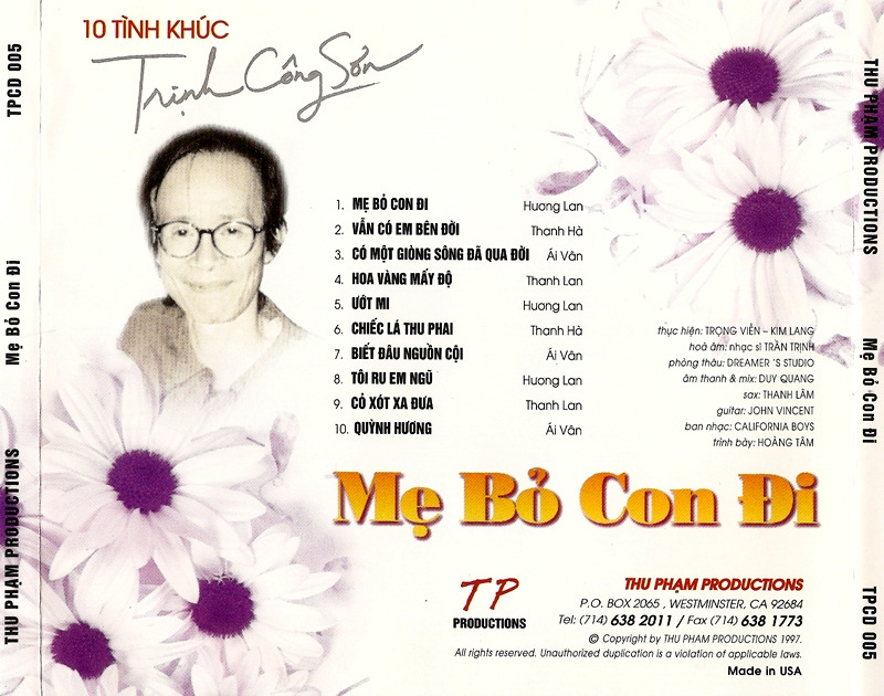 Thu Phạm CD005 - Mẹ Bỏ Con Đi