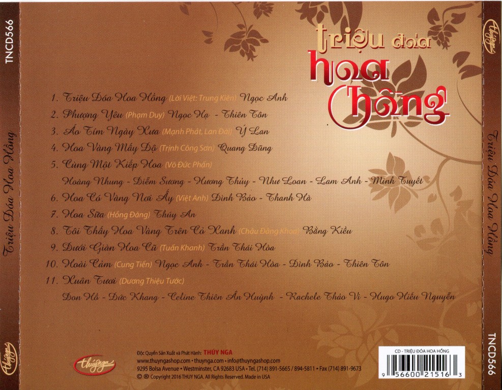 Thúy Nga CD566 - Triệu Đoá Hoa Hồng