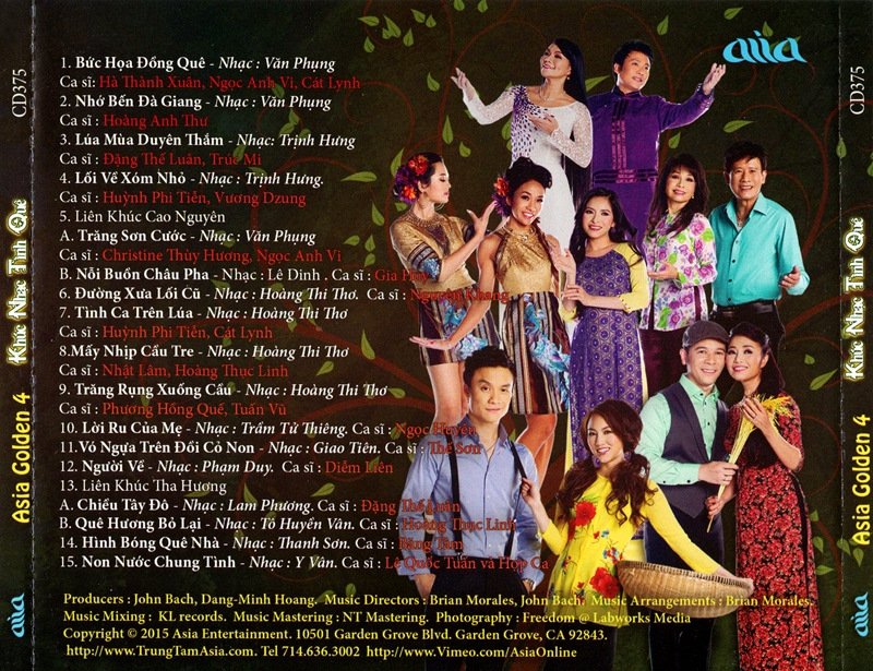 Asia CD375 - Asia Golden 4 - Khúc Nhạc Tình Quê