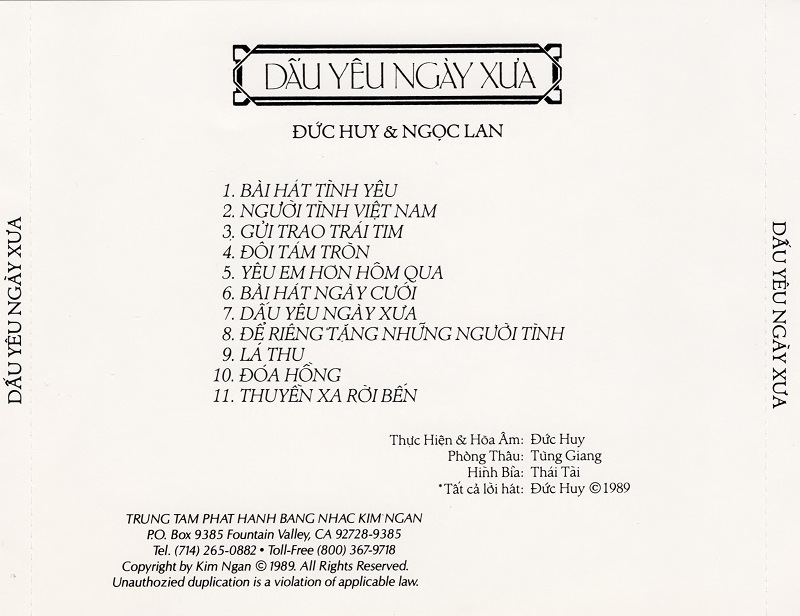 Kim Ngân CD - Dấu Yêu Ngày Xưa