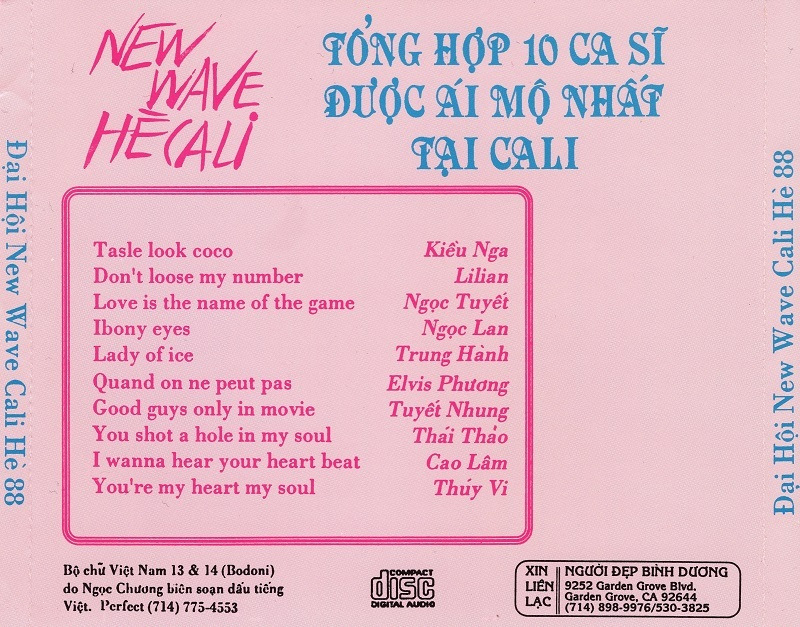 Người Đẹp Bình Dương CD012 - Đại Hội New Wave Hè Cali 88