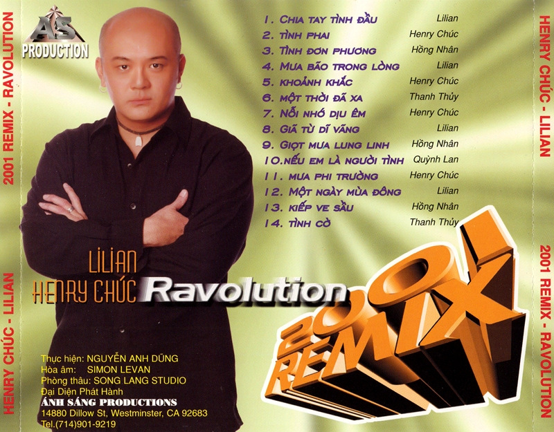 Ánh Sáng CD - Remix 2001 - Ravolution