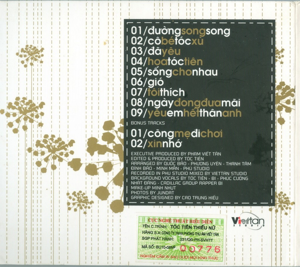 Viết Tân CD - Thiếu Nữ - Tóc Tiên